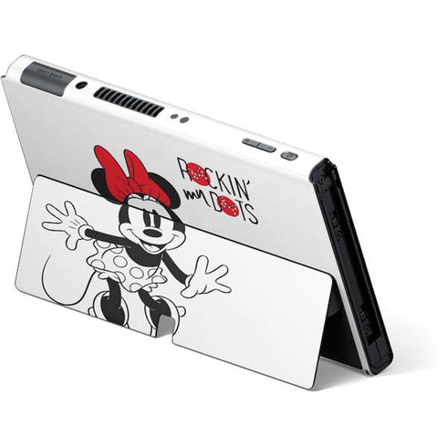 Disney Minnie Mouse Rockin My Dots Nintendo Switch OLED (2021) Skin